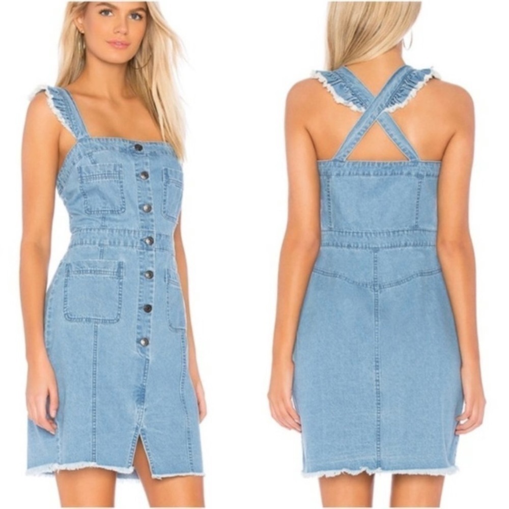 Revolve | Cupcakes and Cashmere Ladonna Dress in Chambray Size 0